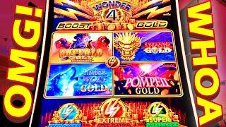 SUPER FREE GAMES!!! * YOU'RE GOING TO LOVE WONDER 4 BOOST GOLD!! - New Las Vegas Casino Slot Machine