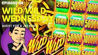 WILD WILD WEDNESDAY! QUEST FOR A JACKPOT [EP 08]  WILD WILD EMERALD Slot Machine (Aristocrat)