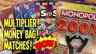 **BIG PROFIT!**  $20 MONOPOLY 200X  $20 Stacks of Cash!  $100 in TX Lottery Scratch Offs