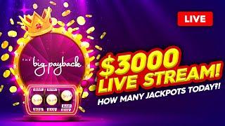 UP $1000 IN FIRST 5 MINUTES!  $3,000 LIVE SLOT PLAY - Can My Winning Streak Continue?