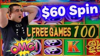 OMG I Won 126 FREE Games On High Limit China Shores Slot & 2 BIG JACKPOTS
