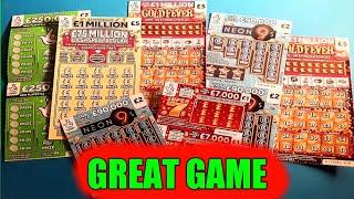 NATIONAL LOTTERY SCRATCHCARDS...FULL OF £1,000s...CASHWORD..GOLDEN FORTUNE