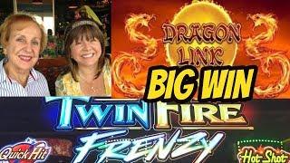 BIG WIN DRAGON LINK & A TWIN FIRE FRENZY WITH MOM