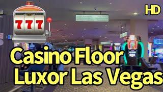 CASINO TOUR: LUXOR Las Vegas is the only CASINO inside a PYRAMID with slot machines and table games.