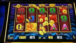 Asian Slots and Sushi!  High Limit 88 Fortunes, 5 Dragons Rapid, Jin Long 888 Handpay