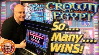 What's Better Than 3 Jackpots? • 4 BIG WIN$ on Crown of Egypt! • | The Big Jackpot