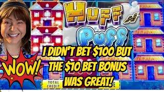 $10 Bet Huff N Puff Bonus & Which Diana Wins the Ticket?