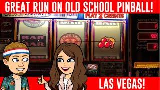$20-$30-$50 BETS! GREAT RUN ON Old School Pinball Slot Machine - High Limit Live Slots - COSMO!