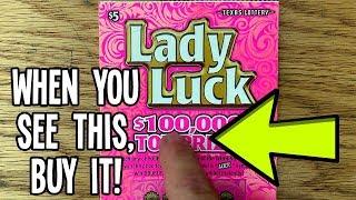 IF YOU SEE IT, GET IT!  **End Of Roll** Lady Luck!  LOTTERY Scratch Off Tickets