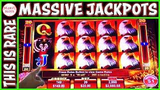 MASSIVE JACKPOT This Bonus Is So Rare! Eagle Bucks High Limit Slot Machine