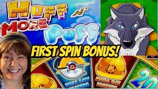 First Spin Bonus Huff N More Puff! Wild Wild Samurai & Prosperity Link Bonuses