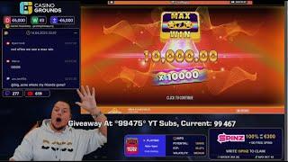 LIVE: SLOTS AND TABLES FRIDAY NIGHT!!!100k SUBS = €15.000 Giveaway