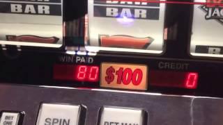 $100 Slot Machine - High Limit Double Jackpot Slot Machine Jackpot