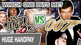 HANDPAY in Las Vegas! James Bond  Wizard of Oz? WHICH ONE PAYS ME?