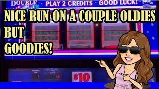 High Limit DOUBLE RED WHITE BLUE  Slot Machine Live Play & TRIPLE RED HOT SEVENS!