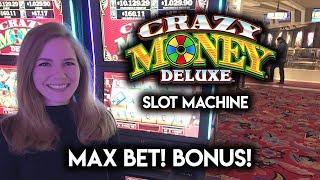 Spinning the Sky Wheel! Crazy Money Deluxe Slot Machine! MAX BET! BONUS!!!
