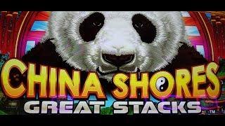 NEW GAME!! ((CHINA SHORES GREAT STACKS)) *MY FIRST LOOK* LIVE PLAY! FREE SPINS!