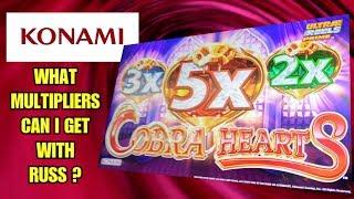 Konami - Cobra Hearts - What multipliers did I get with Russ ?
