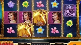 SPIRIT OF THE UNICORN Video Slot Game with a FREE SPIN BONUS