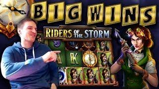 BIG WINS on Riders of the Storm Thunderkick Slot