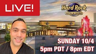 $1000 LIVE SLOT PLAY @ Hard Rock Sacramento!  5pm Pacific / 8pm Eastern SUNDAY!
