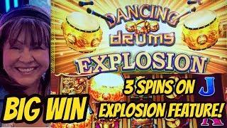 MY DRUMS EXPLODED FOR A BIG WIN BONUS ON NEW DANCING DRUMS EXPLOSION!