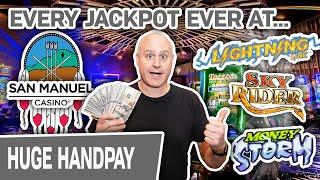 No WAY! EVERY Jackpot I’ve EVER Hit @ San Manuel Casino  Lightning Link, Money Storm, Sky Rider!