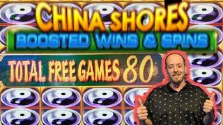 CHINA SHORES STARTING WITH 80 SPINS (Extremely volatile) can we win big?