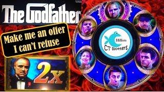 The Godfather Slot Machine - WMS - Big Wins, Multiple Bonuses