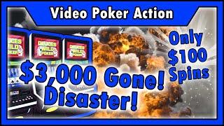 $3,000 Gone QUICK When EVERY Spin Is $100 on Deuces Wild Video Poker • The Jackpot Gents