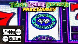 MASSIVE JACKPOTS/ TRIPLE DOUBLE DIAMOND/ FREE GAMES/ DOUBLE STRIKE