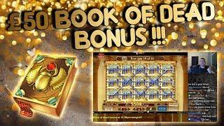 £50 Book of Dead Bonus!   Never Ceases to Amaze! (From Live Stream) Casino Session