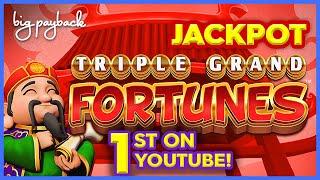 JACKPOT HANDPAY, AWESOME! Triple Grand Fortunes Slot - AWESOME SESSION!