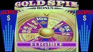WHEEL OF FORTUNE GOLD SPIN  $10 MAX BET  BIG WINS  10X MULTIPLIER  LIVE PLAY