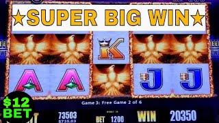 SUPER BIG WINFire Light Slot Machine $12 Max Bet Bonuses & HUGE WIN !  Live Slot Play(Aristocrat )