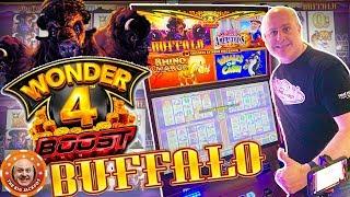 ONE OF MY BIGGEST BUFFALO WINS YET!  Wonder 4 Boosted Buffalo Bonus JACKPOT!