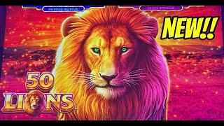 BRAND NEW (so fun) SLOT! 50 Lions Flaming Fortune!