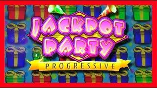 LOTS OF BIG WINS on Jackpot Party Progressive Slot Machine With SDGuy1234