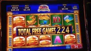 MAJESTIC WARRIORS Slot machine (Xtra Reward)BIG BONUS WIN$1.35 bet x 505 KONAMI