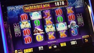 Timberwolf Deluxe | Big Win bonus + live play | 2c denom - Slot Machine Bonus