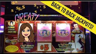 VGT King of Coin Slot Machine Jackpot Compilation - $15 Bets, High Limit Red Screens!
