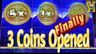 FINALLY 3 COINS OPENED !!TIKI FORTUNE Slot (ags) BIG WIN !!栗スロ