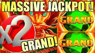 MASSIVE JACKPOT! DOUBLE GRAND!! MY BIGGEST EVER! MIGHTY CASH DOUBLE UP Slot Machine (Aristocrat)
