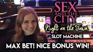Sex and The City Night On The Town Slot Machine! Bonuses WIN!!!