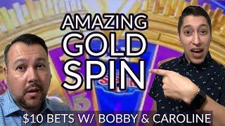 BIG WIN  $10 Max Bet on Wheel of Fortune GOLD Spins