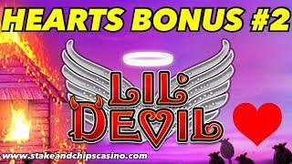 MY 2ND FULL HEARTS BONUS ️ LIL DEVIL SLOT ️ Online Casino WIN