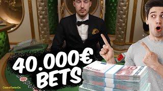 Live Blackjack - 40.000€ MEGA BETS - Eskalation!!!