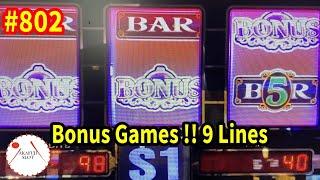 SHAMROCK Slot 9 Lines Max Bet $9, Bonus Games Blazing Sevens Slot @Barona Resort & Casino 赤富士スロット
