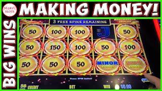 Watch How I Make Money At The Casino Betting Minimum! Dragon Link Autumn Moon Slot Machine
