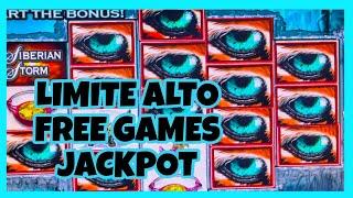 LIMITE ALTO HIGH LIMIT  JACKPOT ON SIBERIAN STORM  FREE GAMES PAID MUCHO DINERO